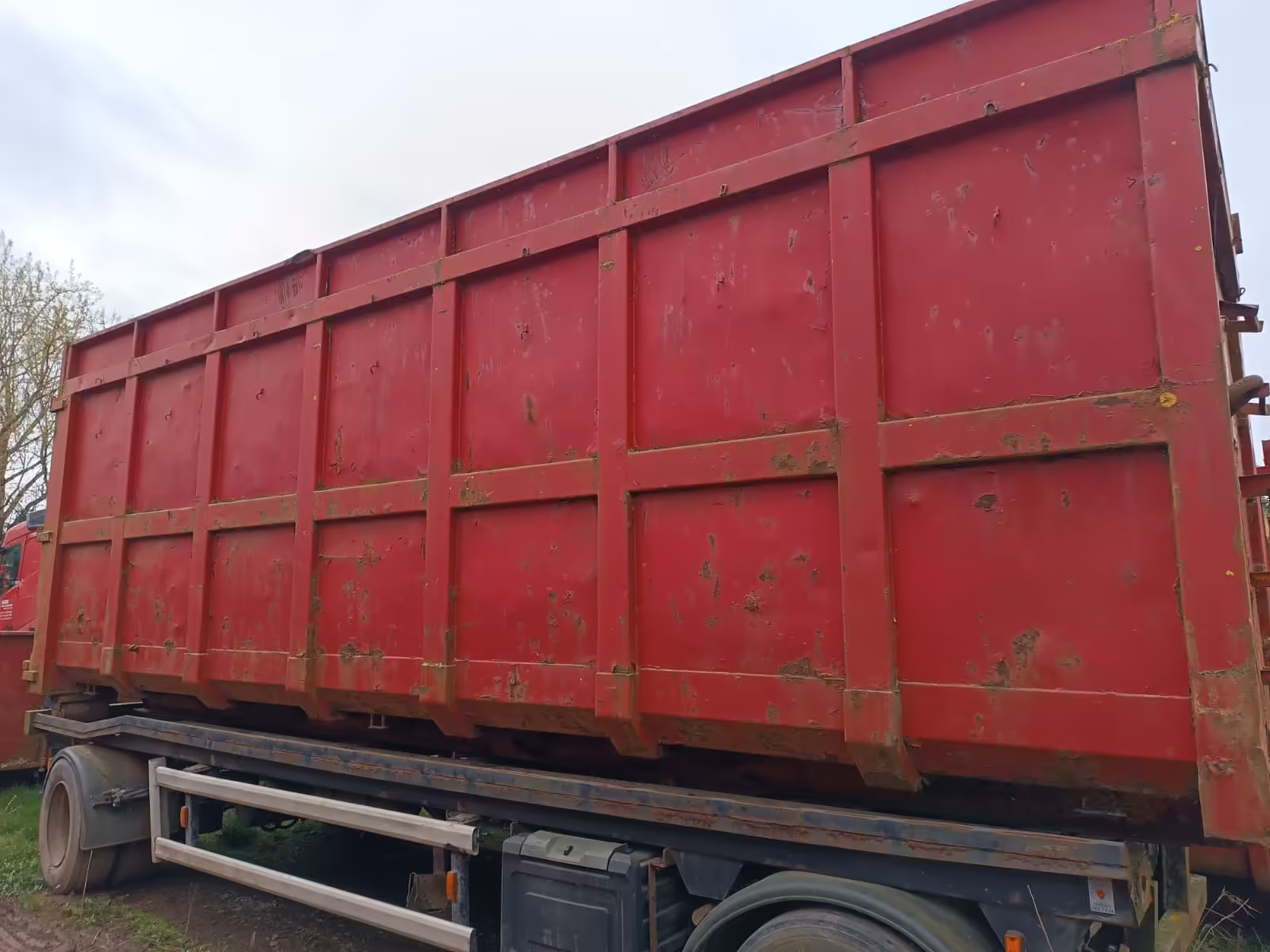 Container 12 m³ pe șantier